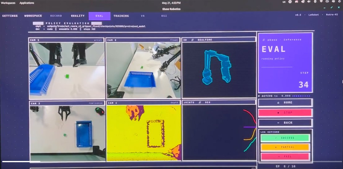 Show Robotics desktop UI in evaluation mode