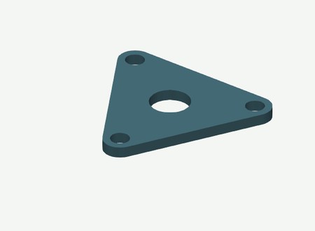Left bearing retainer in its print orientation