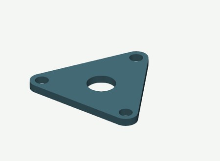 Right bearing retainer in its print orientation