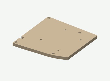 Arm Mounting Platform in its print orientation