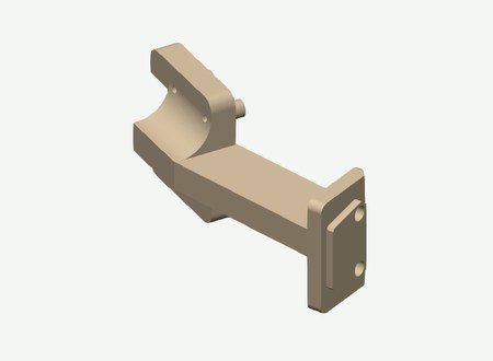 Gripper Camera Mount in its print orientation