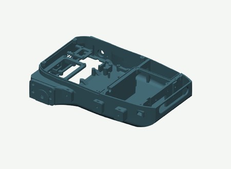 One-piece hull in its print orientation