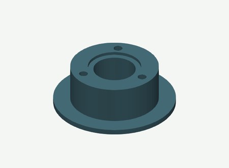 Left 625 road wheel 0 outer half in its print orientation
