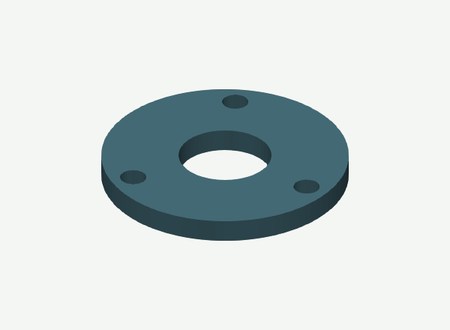 Left Cover motor bearing in its print orientation
