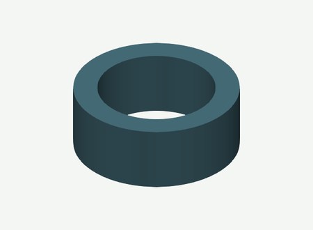 SP11 · Left Drive bearing to collar spacer in its print orientation