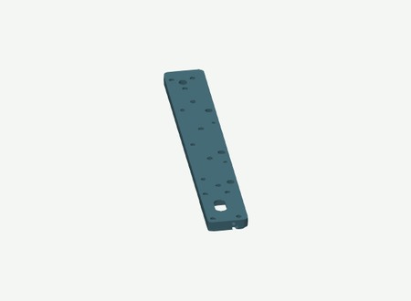 Left Outer Track Frame in its print orientation