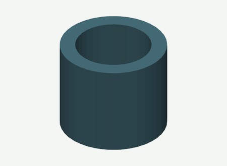 SP03 · Left Spacer drive inner ID03 in its print orientation