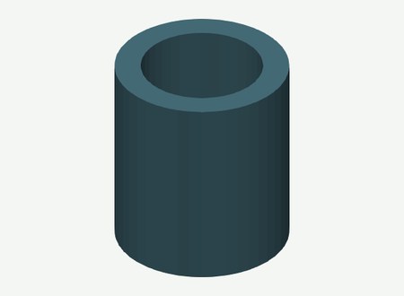 SP06 · Left Spacer tensioner outer ID06 in its print orientation