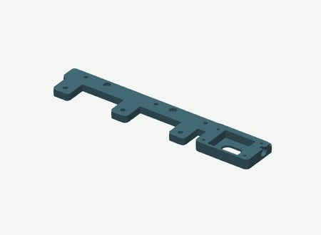 Left inner track frame in its print orientation