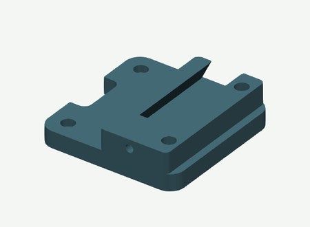 Lidar dovetail carriage in its print orientation
