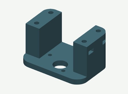 Motor Mount Right in its print orientation