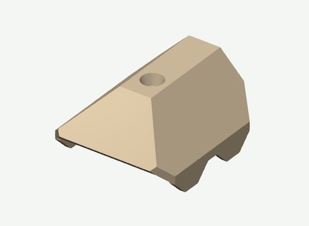 NC90 Left side shield in its print orientation
