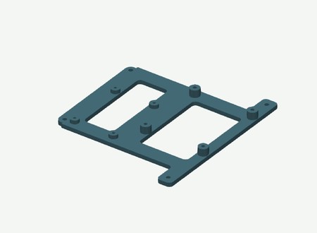 Pi Adapter in its print orientation