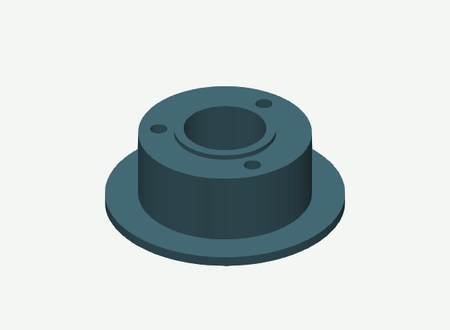 Right 625 road wheel -70 inner half in its print orientation