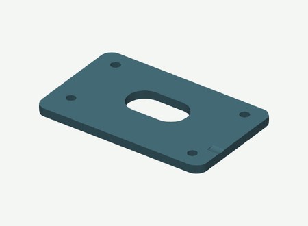 Right Cover tensioner outer in its print orientation