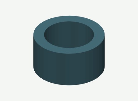 SP07 · Right Spacer tensioner retainer inner ID07 in its print orientation