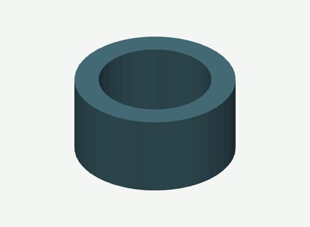 SP08 · Right Spacer tensioner retainer outer ID08 in its print orientation