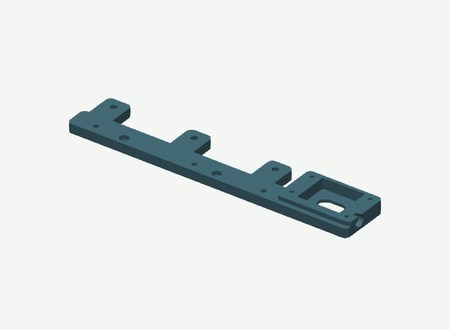 Right inner track frame in its print orientation