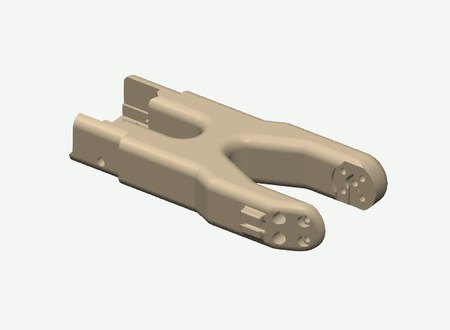 SO101 Forearm cable clip in its print orientation