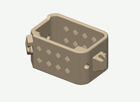 SO101 Shoulder bracket cable clip in its print orientation