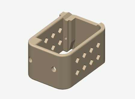 SO101 Wrist bracket in its print orientation