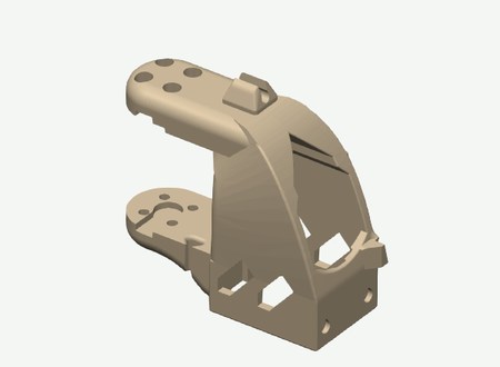 SO101 Wrist cable clip in its print orientation