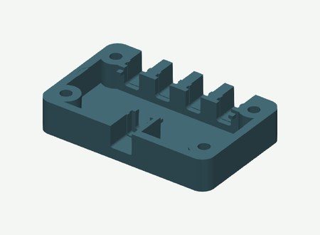 XT30 distribution lid in its print orientation